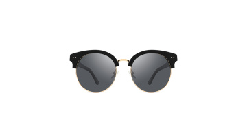 Vintage Half Rim Metal Combine Acetate Frames Sunglasses1