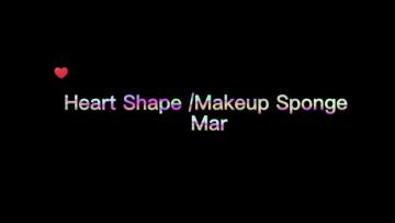 Heart Shape Makeup Sponge