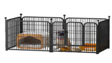 Bold Square Tube 6 Pieces Set Dog Fence