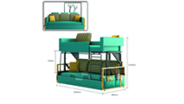 Modern Folding Living Room Furniture Sofa Bunk Bed Student Bunk Beds for hotel apartment1