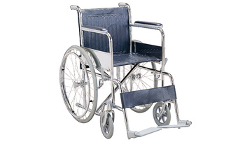 Medical big wheel folding commode wheelchair for disabled1