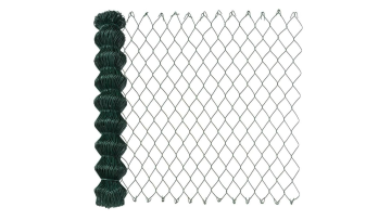 PVC Coated Mesh Roll Green black silver PVC color Factory Supply 8ft Wire galvanized Iron Wire chain link fence post1