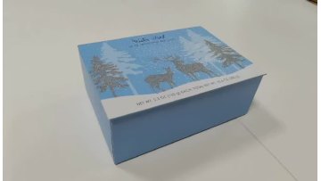 Christmas book shape paper box