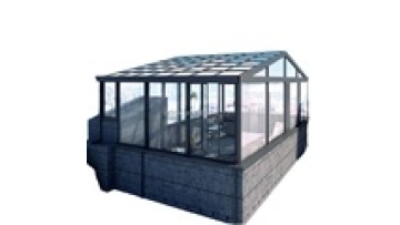 Low-E glass sunroom aluminium house garden room1