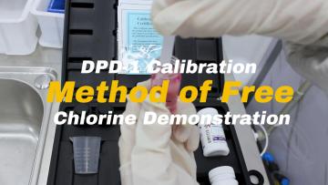 how to calibrate chlorine sensor via DPD-1 method?