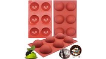 Bpa free Christmas Gift Semi Sphere Silicone Cake Mould Medium Half Round Baking Mould for Making Hot Chocolate Bomb1