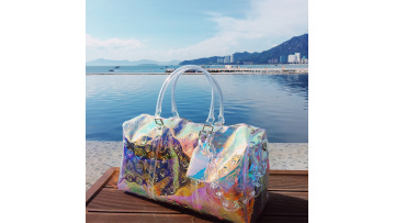 laser luxury brand deisgner travel duffel bag