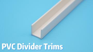 1x1cm PVC U-shaped divider strip