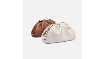 Versatile  Fashionable Drawstring Leather Bag