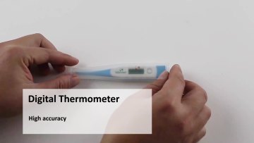 Digital thermometer ce approved accurate fast waterproof hard flexible tip lcd display medical digital thermometer1