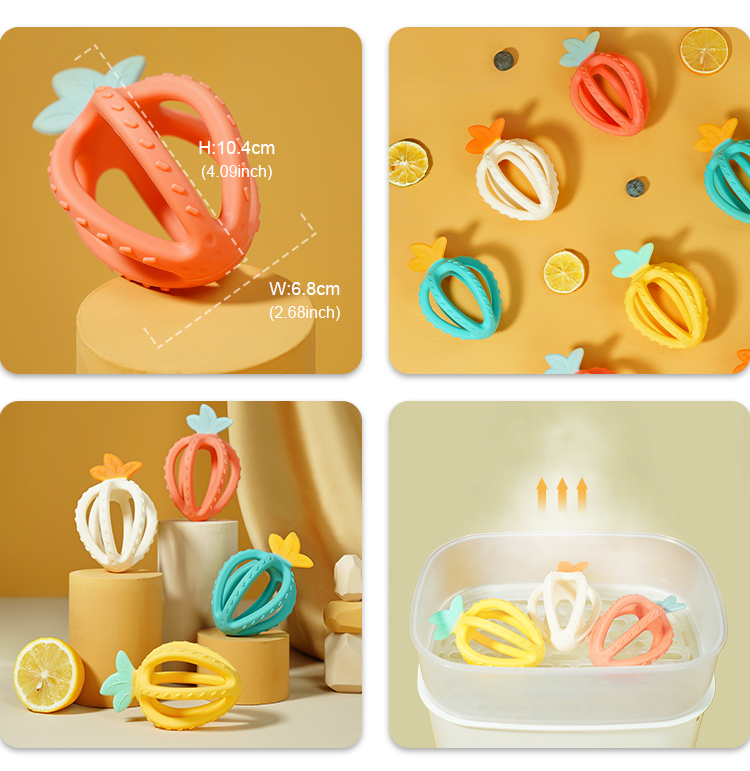 Toys Silicone Fruit Baby Teether