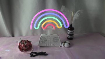 Smart Desktop Table Rainbow Neon Light With Speaker For  Music Player Decoration Party Wedding Holiday Gift Moms Day Kids Day1