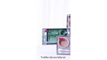 Toddler silicone baby set 