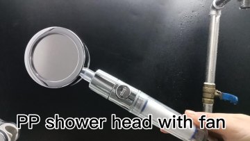 Amazon Popular Selling High Pressure Turbo Fan Shower Heads ON/OFF Hydro Jet Power Handheld Shower Head1