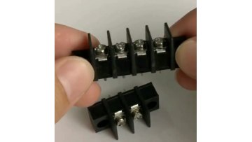 ningbo factory panel mounted HQ55S/SM 10.0mm plastic barrier strip copper terminal block connector1