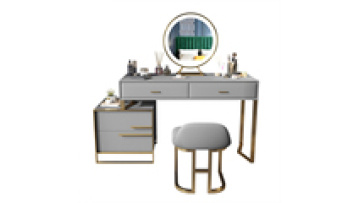 auxford wholesale Vanity makeup dressing table modern bedroom furniture drawer and mirror with bedside table1