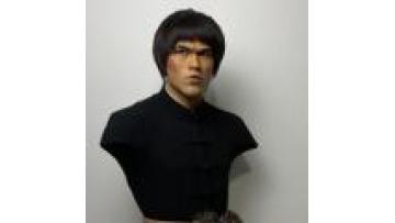Hot-sale hyper realistic lifesize Bruce Lee silicone figure, human wax figure, silicone action figures1