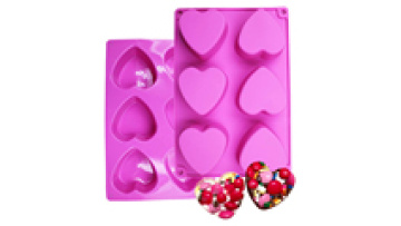 Wholesale Custom Bpa free Heart Shaped Silicone Mold Chocolate Cake Jelly Pudding Handmade Soap Mould Candy Making Set1