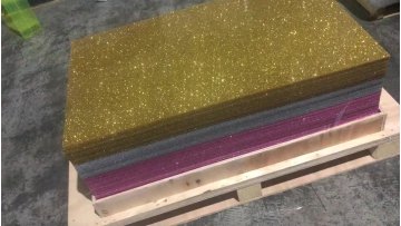 factory 3mm new decorative laser cutting colorful powder glitter acrylic sheet1