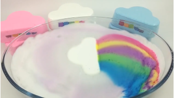 Hot Sell Luxury Organic Vegan Bath Bomb Private Label Colorful Bubble Rainbow Cloud Bath Fizzers Rainbow Bath Bomb Bubble1