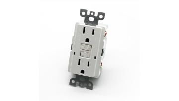 TS15 white GFCI receptacle outlet