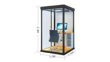 Glass Soundproof Live webcast booth