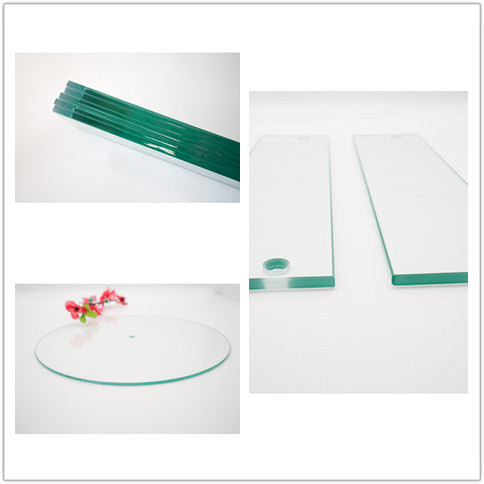 3-19mm Cut Size Clear Tempered  Glass For Furniture Toughened Glass