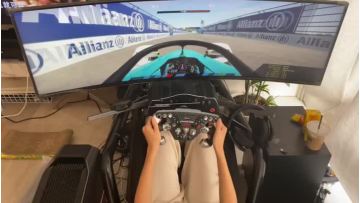 F1 racing simulator game