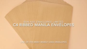 C4 Ribbed Manila Envelope