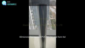 100 microns clear pvc film
