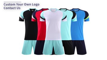 Custom Logo Soccer Jersey Uniforms Breathable Sublimated Team Shorts Soccer Wear Football Uniform Football Jersey for Adult1