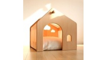 assemble modern new design indoor large canvas solid wood  balcony  living room pet cat  wooden Detachable house1