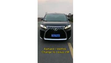 Alphard change to Lexus LM kit headlights