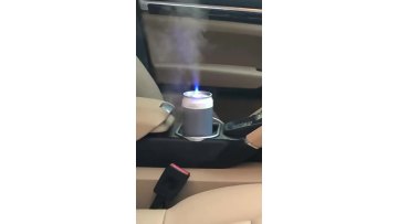 Portable Car Air Humidifiers USB Travel Car Humidifier With 7 Colors Flame Lights Bottle Humidifier1