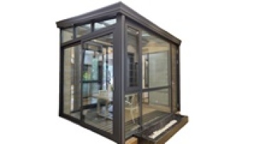 Patio Interior Aluminum Noiseless Double Glazed Glass Design Bathroom Sunroom1