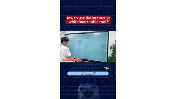 How to use the interactive whiteboard table tool