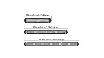 12V 24V Led 60W 120W 180W Linear Led  Work Light Sport  Light For Suv Car Sports Driving Truck Forklift Boat1