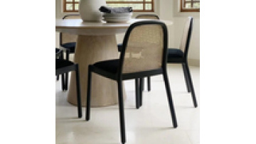 Factory direct commercial furniture fast food shop wood and rope handmade chairs for restaurant1