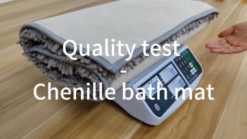 Quality test-Chenille bath mat