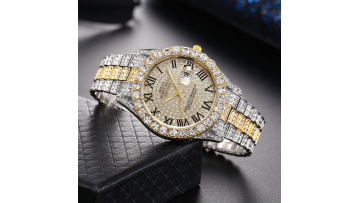 men's crystal Quartz Watches,