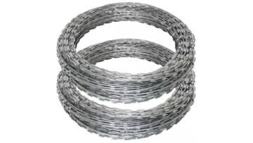 high quality stainless steel galvanized concertina razor wire fence for sale1