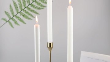 Daily use paraffin wax white stick candle