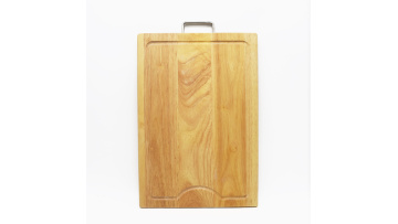 Kitchen Chopping Board with Stainless Steel Handle Wooden Butcher Board1