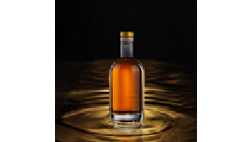 750ml Metal Labels Rum Whiskey Vodka Liquor Glass Bottle1