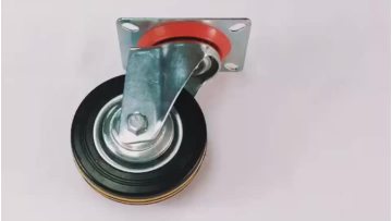 Black Rubber Swivel Industrial Caster