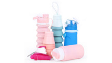 Double Wall Collapsible Silicone Vacuum Insulated Water Bottle1