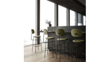 free sample  swivel chair household ironwork Simplicity Leather cushion home  bar dining  restaurant kitchen high bar chair1