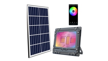 Bluetooth RGB LED Solar Floodlight