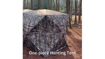 One-piece hunting tent