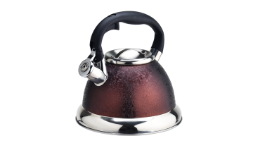 FH-315 Black nylon handle chocolate color teapot